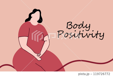 Continuous one line art body positivity Obesity, eating disorders, mental health but in a positive mood Continuous one line art body positivity Obesity, eating disorders, mental health but in a positive mood 119726772