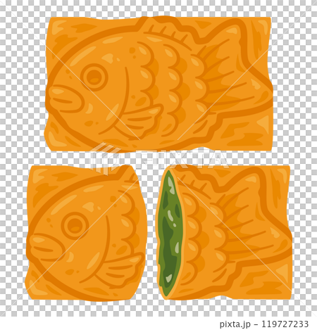 牛角麵包鯛魚燒套餐配抹茶奶油 119727233