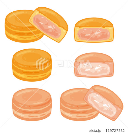 苺クリーム入りの今川焼きセット 119727282