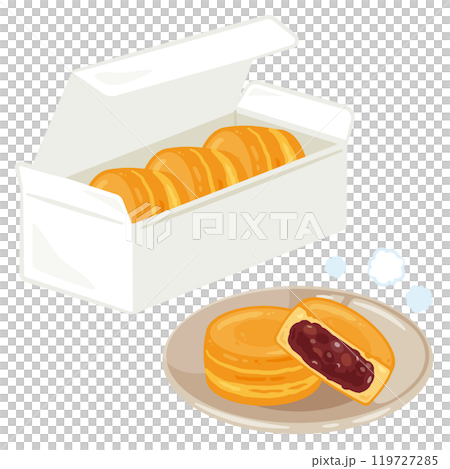 箱に入った今川焼きセット 箱に入った今川焼きセット 119727285