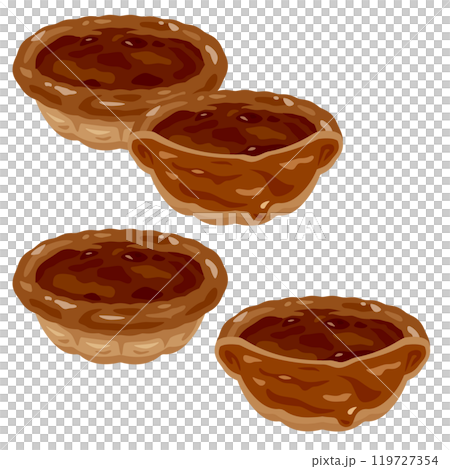Chocolate tart set 119727354