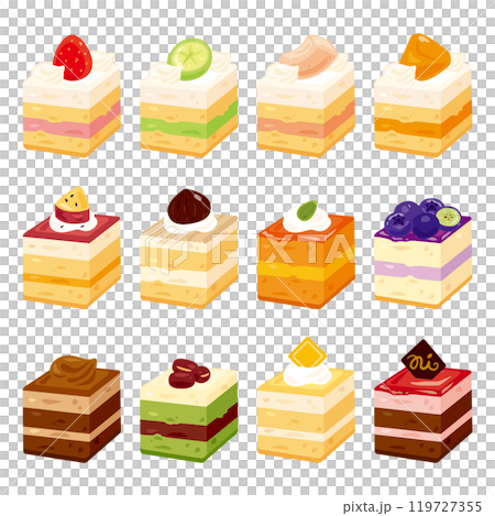 小方形蛋糕套裝 小方形蛋糕套裝 119727355