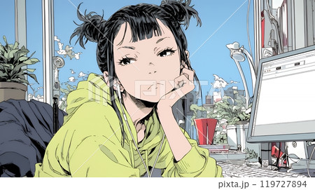 口をとがらせて不機嫌そうな顔をしている若い女性