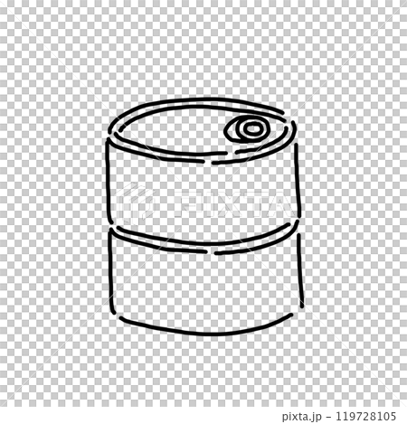 シンプルな缶詰のイラスト 119728105