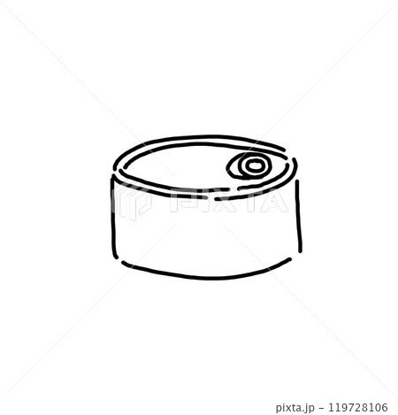 シンプルな缶詰のイラスト シンプルな缶詰のイラスト 119728106