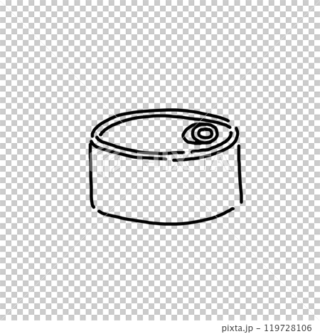 シンプルな缶詰のイラスト シンプルな缶詰のイラスト 119728106