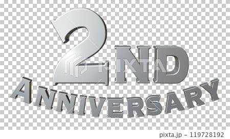 3DCG characters "2nd Anniversary/2nd anniversary" silver, silver 3DCG characters "2nd Anniversary/2nd anniversary" silver, silver 119728192