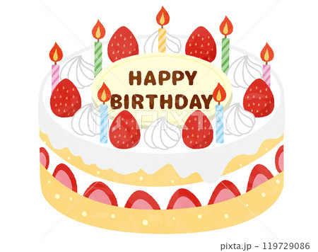 バースデーケーキ バースデーケーキ 119729086