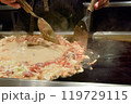 もんじゃ焼き　調理中　飲食店　02 119729115