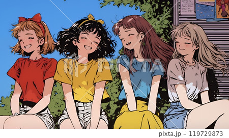 仲良しな女友達たち