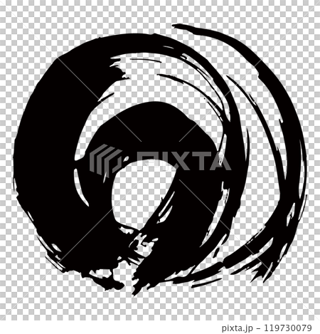 簡單的波 sumi-e 插畫素材向量 119730079