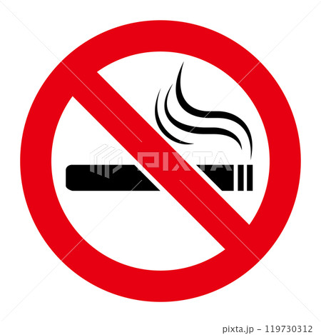 禁煙の標識 禁煙の標識 119730312