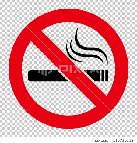 禁煙の標識 禁煙の標識 119730312