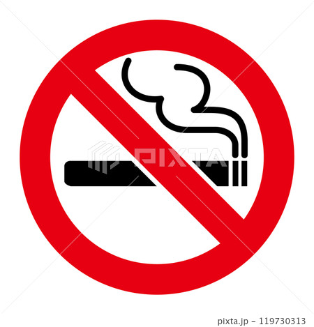 禁煙の標識 禁煙の標識 119730313