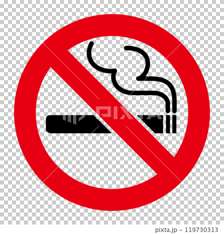 禁煙の標識 禁煙の標識 119730313