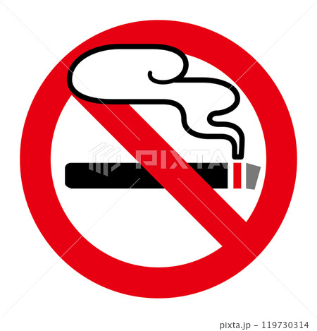禁煙の標識 禁煙の標識 119730314