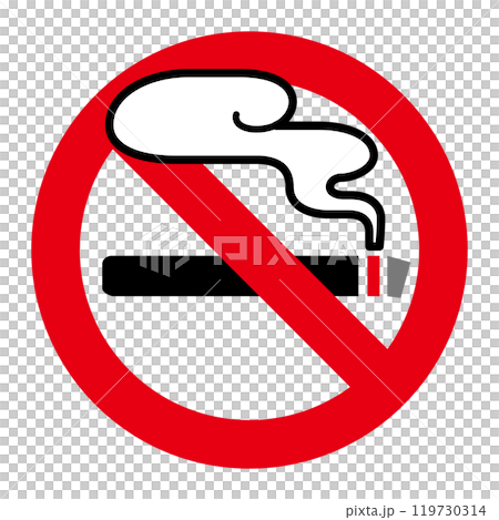 禁煙の標識 禁煙の標識 119730314
