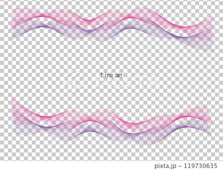 Background material A frame design with smooth curves that are soothing like a clear breeze Vector 119730635