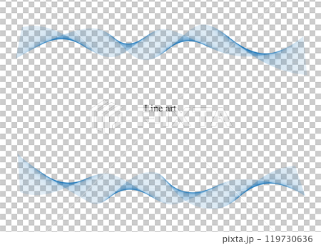 Background material A frame design with smooth curves that are soothing like a clear breeze Vector 119730636