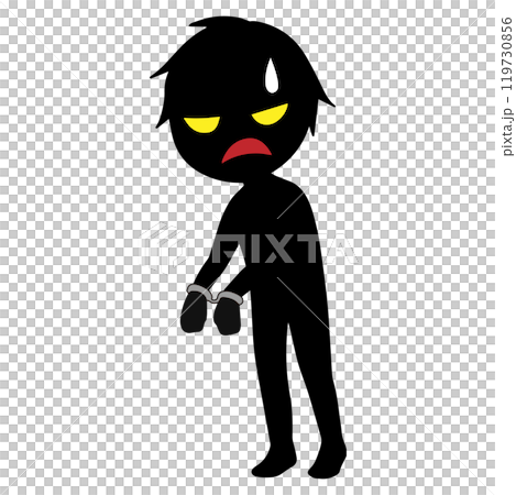 捕まった悪人イメージの素材 119730856