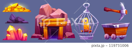 Mining game elements set Mining game elements set 119731006