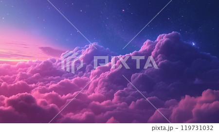 AI生成画像：幻想的な空 119731032