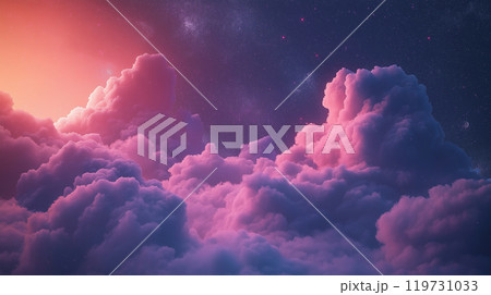 AI生成画像：幻想的な空 119731033