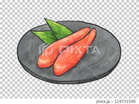 Mentaiko hand-drawn illustration 119731590