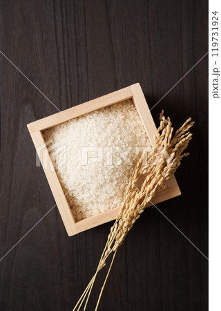 升に盛ったお米 升に盛ったお米 119731924