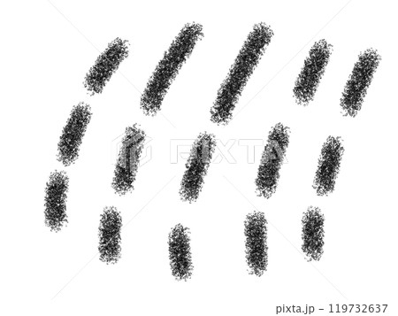 鉛筆画風の点々の線画イラスト 119732637