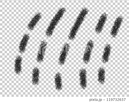鉛筆画風の点々の線画イラスト 119732637
