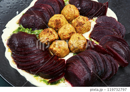 Tasty falafel balls. Tasty falafel balls. 119732797