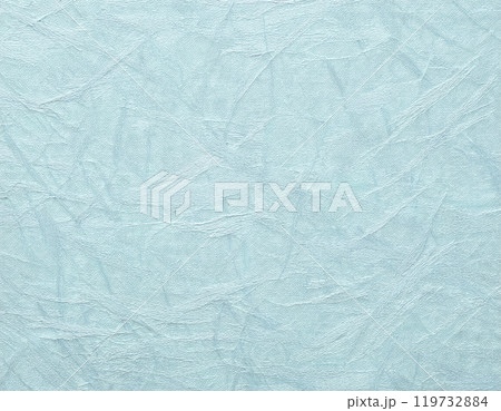 和紙のテクスチャのイメージ素材　水色 119732884