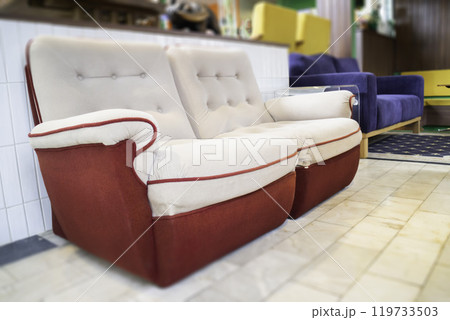 Beautiful coffee shop or cafe restaurant interior retro decoration 119733503