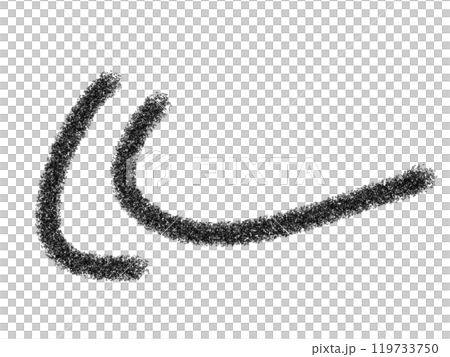 鉛筆画風の気づきマークの線画イラスト 鉛筆画風の気づきマークの線画イラスト 119733750