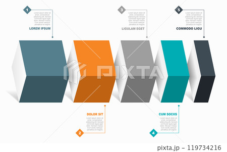 Infographic design template with place for your data. Vector illustration. 119734216