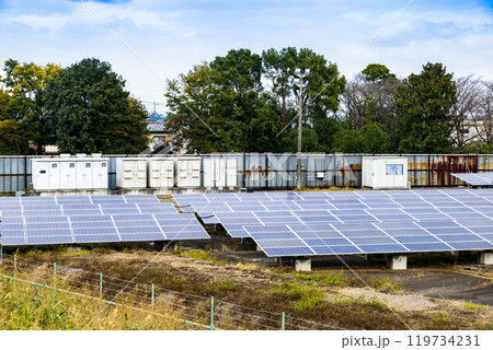 太陽光発電所 ソーラーパネル 太陽光発電所 ソーラーパネル 119734231