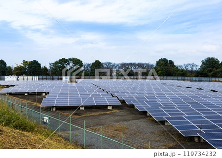 太陽光発電所 ソーラーパネル 太陽光発電所 ソーラーパネル 119734232