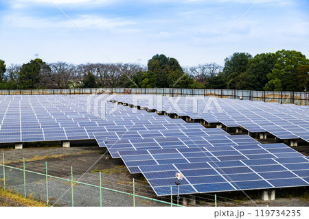 太陽光発電所 ソーラーパネル 太陽光発電所 ソーラーパネル 119734235