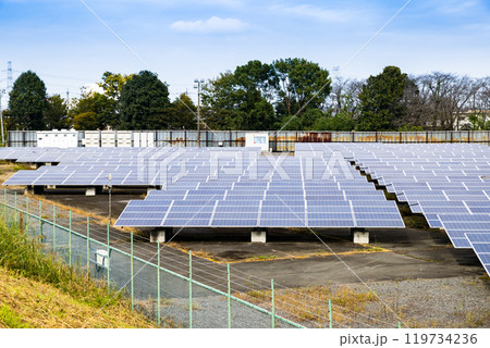 太陽光発電所 ソーラーパネル 太陽光発電所 ソーラーパネル 119734236