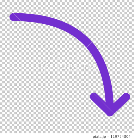 Curved thin arrow 2 (purple) 119734804