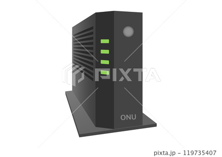 光回線で利用される通信機器・ONUのイラスト素材 光回線で利用される通信機器・ONUのイラスト素材 119735407
