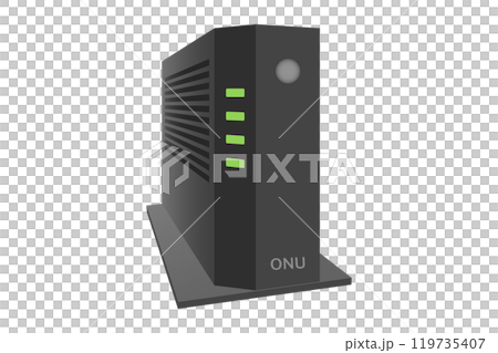 光線路中使用的通訊設備/ONU插畫素材 119735407