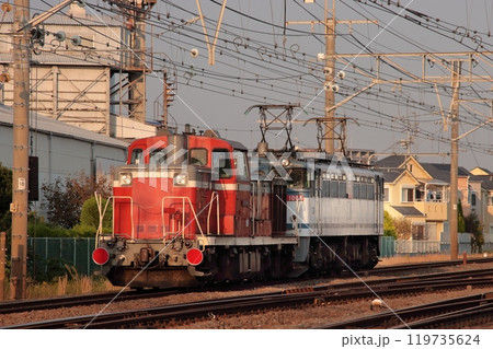 機関車交換のためEF65-1084号機に牽引されるDE10-1663号機_2009/10/15撮影 119735624