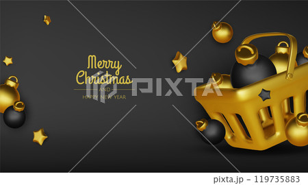 Merry Christmas and happy new year background. Christmas tree, Gift boxes, Christmas balls. Christmas element for web, banners, greeting card, template design. Merry Christmas and happy new year background. Christmas tree, Gift boxes, Christmas balls. Christmas element for web, banners, greeting card, template design. 119735883