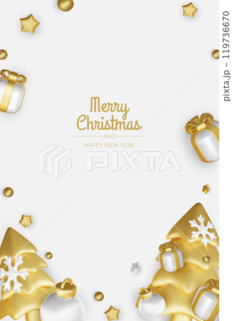 Merry Christmas and happy new year background. Christmas tree, Gift boxes, Christmas balls. Christmas element for web, banners, greeting card, template design. Merry Christmas and happy new year background. Christmas tree, Gift boxes, Christmas balls. Christmas element for web, banners, greeting card, template design. 119736670