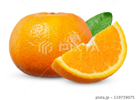 Orange isolated on white background. 119739075