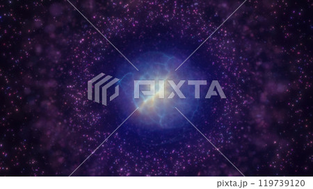 Pink and purple glowing nebula sphere with a swirling core, surrounded by particles, set in a fantasy-like cosmic atmosphere background Pink and purple glowing nebula sphere with a swirling core, surrounded by particles, set in a fantasy-like cosmic atmosphere background 119739120