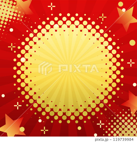 ポップでキラキラしたクリスマスの背景イラスト（クリスマスセールのバナー素材） 119739984