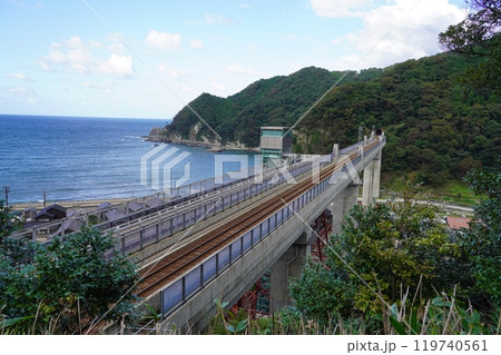 余部鉄橋 空の駅 余部鉄橋 空の駅 119740561